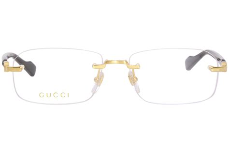 mens gold gucci glasses|gucci gold rimmed glasses.